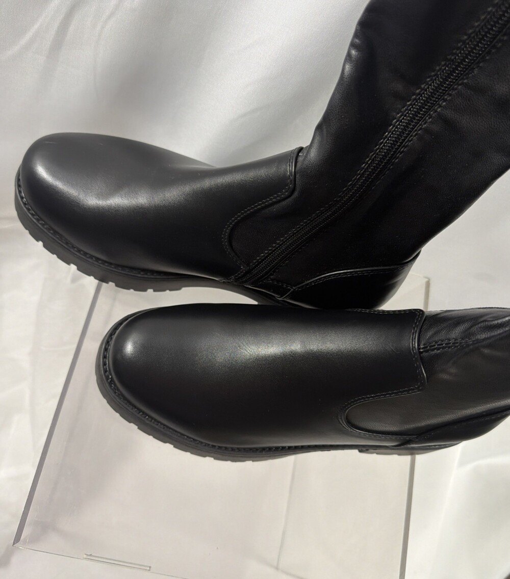 Azalea Wang Womens 7.5 Eureva  Stretch Over The Knee Boot in Black NEW w/ BOX